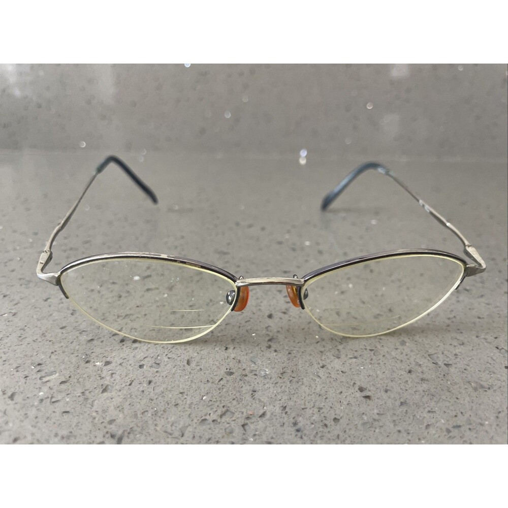 Nicole Miller Air Blue silver 49-18-135 Full Rim Eyeglasses Frames ONLY round